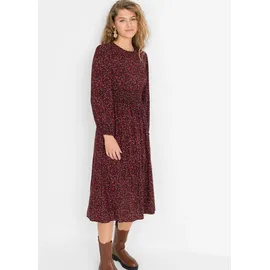 bonprix Midikleid Blumenprint Rot 38