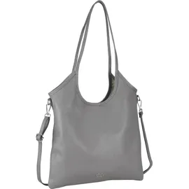 COLLEZIONE ALESSANDRO Cuir Schultertasche Leder Grau