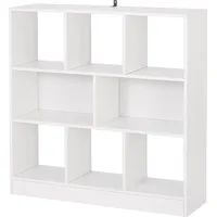 Woltu Bücherregal 8 Fächer  Weiß