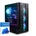 dcl24 dcl24 High End Gaming PC AMD Ryzen 7 9700X RTX4070 12GB DDR5 RGB PC mit 8x5 4 Streaming Computer