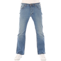 Lee Herren Jeans Jeanshose Denver Bootcut Bootcut Blau Fe Normaler Bund Knopfleiste L 36