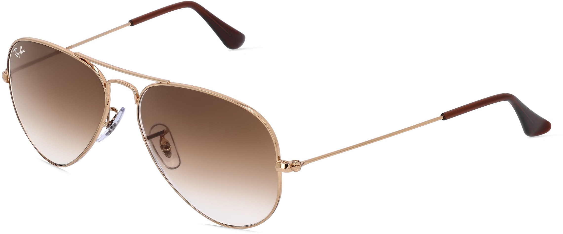 Ray-Ban RB 3025 AVIATOR Unisex-Sonnenbrille Vollrand Pilot Metall-Gestell, gold