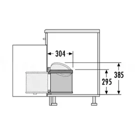 HAILO AS Mono 12 l edelstahl/schwarz