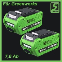 40V 7.0Ah Akku Für Greenworks GD40CS15K G40B5 Batterie Kettensäge 35cm Schwert A