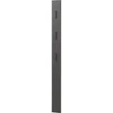 Germania Garderobenpaneel 3728-547, Graphit, mit drei ausklappbaren Kleiderhaken aus Metall, 15 x 170 cm Aufhängemöglichkeit Garderobe, Garderoben-Sets , Garderoben-Serien, Garderoben-Serien