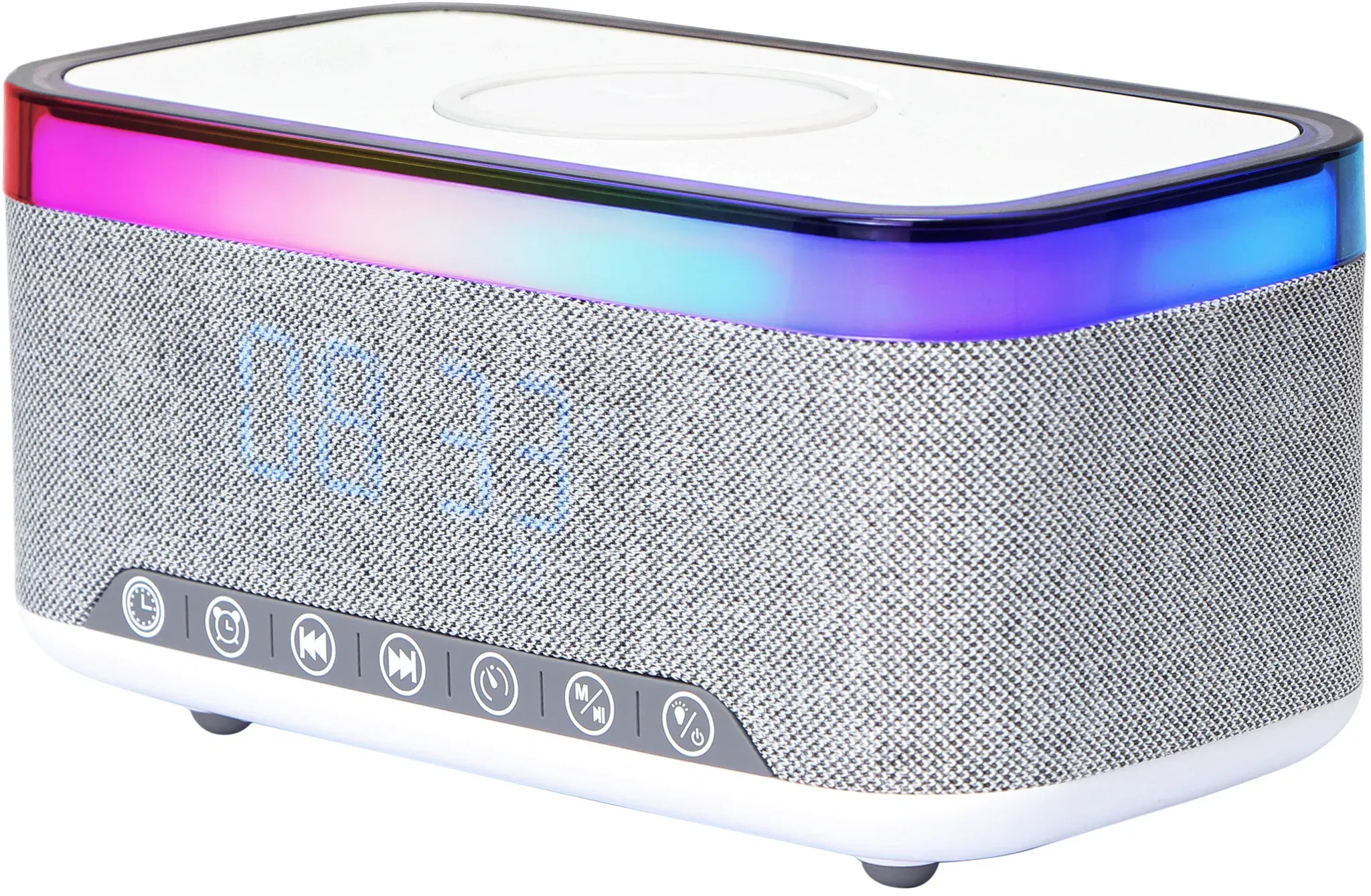 MÜLLER DIGITALWECKER + LADEFUNKTION WEISS - weiß