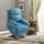 Homcom Fernsehsessel Blau Kunststoff, 89x102x83 cm Wohnzimmer, Sessel, Fernsehsessel