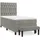 vidaXL Boxspringbett 100 x 200 cm Hellgrau