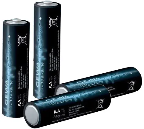 Gewa 1,5 Volt Mignon AA Ultra Alkaline Batterie 4er Set