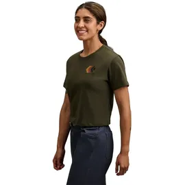 Black Diamond Faded Crop Dark Moss S