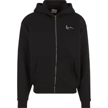 Karl Kani Chest Signature Essential Oversized Zip Hoodie Herren Schwarz S