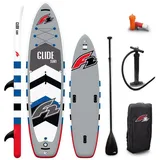 F2 SUP Stand Up Paddle Board Glide Surf 10'2'' Grau 2024 One Size