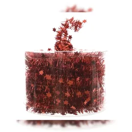 Kaemingk Girlande Sternengirlande Weihnachten Baumschmuck Tischdeko rot 7 m