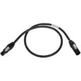Neutrik 1027564 Strom Anschlusskabel Schwarz 1m