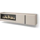 SKRAUT HOME Lowboard 212x50 cm Beige Holzwerkstoff