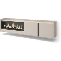 SKRAUT HOME Lowboard 212x50 cm Beige Holzwerkstoff