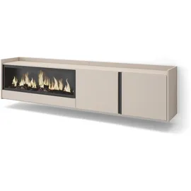 SKRAUT HOME Lowboard 212x50 cm Beige Holzwerkstoff