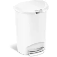 simplehuman Halbrund 50 l Weiß