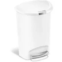simplehuman Halbrund 50 l Weiß