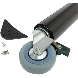 MS Beschläge Tischbein Möbelfuss auf Rolle 60 mm Höhe 710 mm