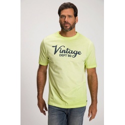 JP1880 T-Shirt T-Shirt Halbarm Vintage Print grün 5XL
