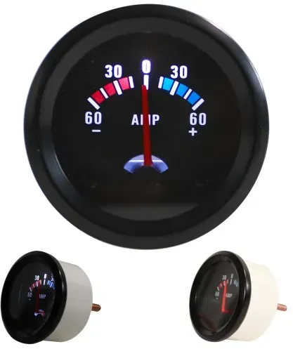 Zusatzinstrument YoungTimer, Auto,Rallye  Amperemeter (60A), schwarz Ã52mm