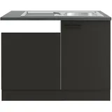 OPTIFIT Madrid420 Spülenschrank-Set  cm Anthrazit Matt