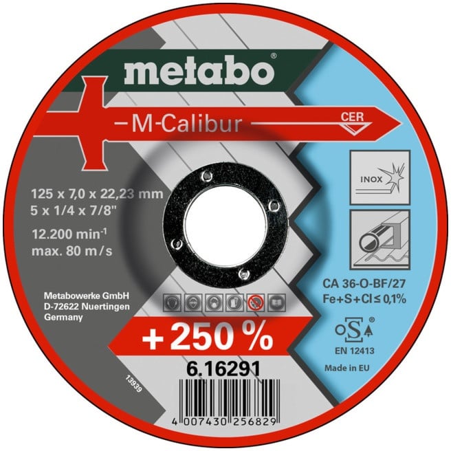 Metabo M-Calibur 115 x 7,0 x 22,23 Inox, SF 27