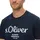 S.Oliver T-Shirt - Basic, Logoprint, Rundhals, Baumwolle Dunkelblau S