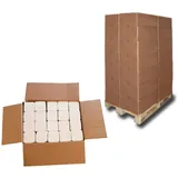 Palette Premium-Papierhandtücher, Falthandtücher, Top-Handtuchpapier, Papier-Falthandtücher, 2-lagig, hochweiß, 25 x 21 cm, 32 x 3.200 Blatt, günstig
