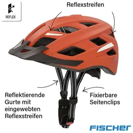 Fischer Fahrradhelm Urban Plus Miami L/XL orange matt