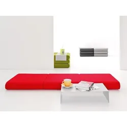 Softline Hocker/Faltmatratze Bingo rot, Designer Michiel van der Kley, 12x65x65 cm
