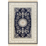 Nouristan Teppich »Antik Negar«, rechteckig, Orientalisch mit Fransen, Orient, Wohnzimmer, Schlafzimmer, Esszimmer, blau