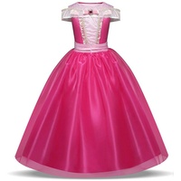 Prinzessin Kleid Mädchen - Aurora Kostüm für Kinder 7-8 jahre