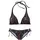 Buffalo Triangel-Bikini Damen schwarz-bedruckt Gr.32 Cup A/B