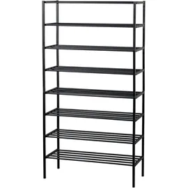 Woood Ferro 85 x 160 x 35 cm 7 Fächer schwarz