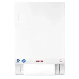 CWS Frontblende Stoffhandtuchspender Weiß