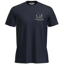 Icebreaker Merino 150 Tech Lite Peaceful Pass Midnight Navy L