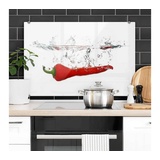 wall-art Chilischote Herdabdeckplatte 100 x 70 cm