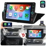 ESSGOO Für BMW X1 E84 2010-2016 Android15 Autoradio Carplay GPS Navi WIFI BT Autoradio (RDS, 4+64GB(optional), Digitalradio (DAB), FM, Carplay Android Auto Bluetooth EQ USB GPS Navi WIFI Touchscreen) schwarz