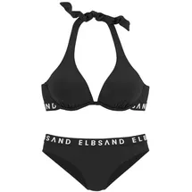 ELBSAND Bügel-Bikini Damen schwarz Gr.38 Cup F