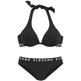 ELBSAND Bügel-Bikini Damen schwarz Gr.38 Cup F