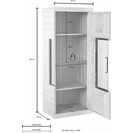 OTTO home Vitrine RIBE75 50 x 35 x 125 cm Beige