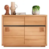 Lomadox Sideboard WINCHESTER-69, Wohnzimmerschrank Kommode 120 cm breit modern in massiver Buche braun