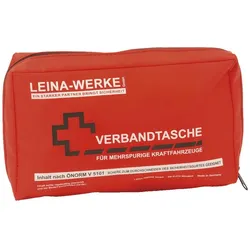 LEINA KFZ-Verbandtasche ÖNORM V 5101 Größe 240 x 60 x 140 mm rot