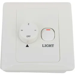 Lucci Wandschalter für Deckenventilator mit Licht 2 Blenden