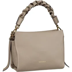 Coccinelle Handtasche Boheme Grana Double Warm Taupe/Rosette Grau Damen 