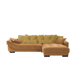 pop Ecksofa Zweifarbig Diwan III , orange , Maße (cm): B: 333 H: 90 T: 202