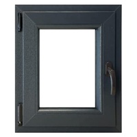 ECOPROF Kellerfenster | Langlebiges Kunststoff-Fenster | Maße 60x50 cm (600x500 mm) | Dreh-Kipp Fenster DIN Links | Farbe: Anthrazit (beidenseitig) | 70mm Profil