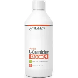 GymBeam L-Carnitine 220 000 mg/l Fatburner Geschmack Orange 500 ml